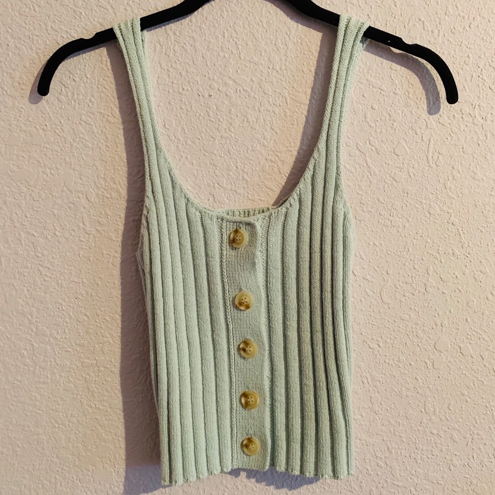 Sweater Cropped Tank Top